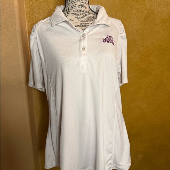 Cutter & Buck Tops - Cutter & Buck White TCU Horned Frogs Polo – Size XL 🐸✨